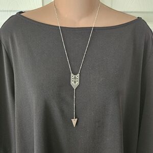 American Eagle Outfitters Silver Geometric Necklace